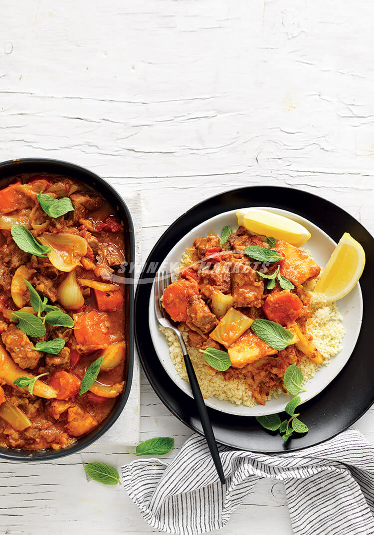Slow-Cooked Moroccan Parsnip and Lamb Casserole