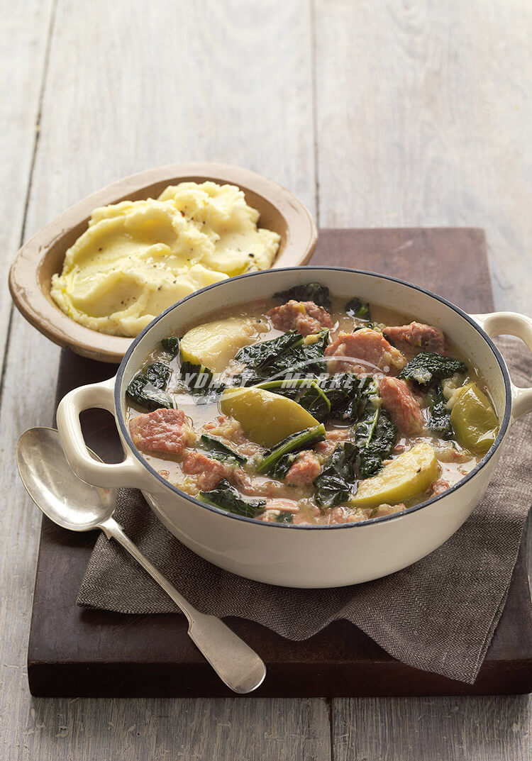 Tuscan Cabbage, Pork and Apple Casserole